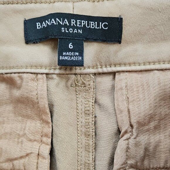 Banana Republic Women's Tan Sloan Straight Leg Pants - Picture 2 of 5